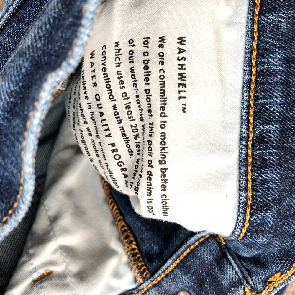 Banana Republic The Slim Jean Womens 27 Short 27P (4P) Washwell Blue Dark‎ Wash - Picture 10 of 10